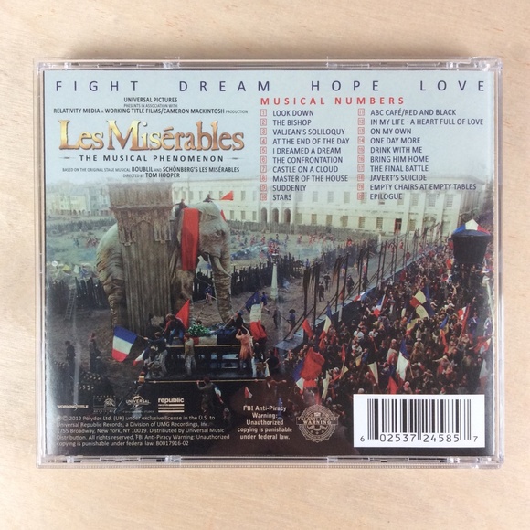 Highlights From The Motion Picture Soundtrack Les Miserables CD 2012 - Picture 3 of 9